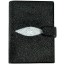 Genuine stingray leather wallet STP004 Black