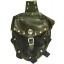 Genuine stingray / cow leather belt bag STPLP461 Brown / Black