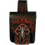 Genuine stingray / cow leather belt bag STPLP528 Black / Red