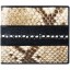 Genuine python and stingray leather wallet STPTW095 Black / Natural