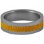 Genuine stingray leather covered finger ring STSG006SA Yellow