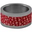 Genuine stingray leather covered finger ring STSG010SA Pink