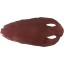 Genuine stingray skin STSKIN4-R Burgundy D022. Round shape, not sanded.