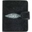 Genuine stingray leather credit card holder STSMW001 Black