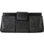 Genuine stingray leather clutch bag / wallet STW212-SA Black