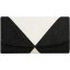 Genuine stingray leather wallet STW231 Black / White