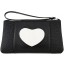 Genuine stingray leather wallet STW236 Black / White