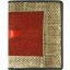 Genuine stingray and snake wallet STW53TH Red / Natural