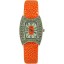 Fashion watch with stingray leather watch band STWACT16 Orange