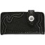 Genuine stingray and cow leather wallet STWLF366 Black