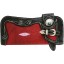 Genuine stingray and cow leather wallet STWLF461 Black / Red