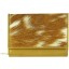 Genuine goat leather with hair on wallet TD1041 Camel