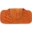 Genuine alligator leather phone / glasses case TPCM12 Tan