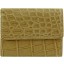Genuine crocodile leather wallet UAMC28 Beige