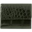 Genuine crocodile leather wallet UAMC28 Black