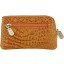 Genuine alligator leather card holder UCMC29 Peanut