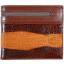 Genuine alligator leather wallet USC26 Brown