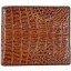 Genuine alligator leather wallet USCM7T03 Brown
