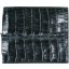 Genuine alligator leather wallet USCM7T08 Black