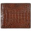 Genuine alligator leather wallet USCM7T08 Brown