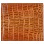 Genuine alligator leather wallet USCM7T Tan
