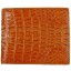 Genuine alligator leather wallet USCM8T Tan