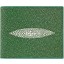 Genuine stingray leather wallet USJ05-08 Jade Green