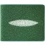 Genuine stingray leather wallet USJ05 Jade Green