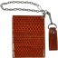 Genuine snake leather wallet USN55 Tan