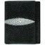 Genuine stingray leather wallet USRT Black