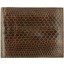 Genuine snake leather wallet USSN03 Brown