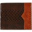 Genuine snake leather wallet USSN35 Brown / Tan