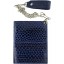 Genuine snake leather wallet USN55 Midnight Blue