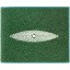 Genuine stingray leather wallet USW03C Jade Green