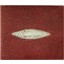 Genuine stingray leather wallet USW08Z Burgundy