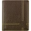 Genuine cow leather wallet WLW033 Dark Brown