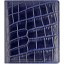 Genuine crocodile leather wallet WN02005 Midnight Blue