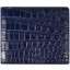 Genuine crocodile leather wallet WN02016 Midnight Blue