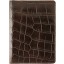 Genuine crocodile leather passport cover WN02029 Oak