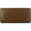 Genuine crocodile leather long wallet WN02203 Maroon