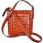 Genuine alligator leather bag YCM375T Tan