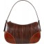 Genuine snake leather bag YSN230 Brown / Tan