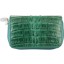 Genuine alligator leather coin purse / key holder ZCM12-T Green