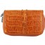 Genuine alligator leather coin purse / key holder ZCM12-T Tan