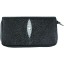 Genuine stingray leather wallet ZR15 Black