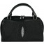 Genuine stingray leather bag BR126 Black