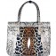Genuine python and stingray leather bag JSNB055PT-ST Natural / P030
